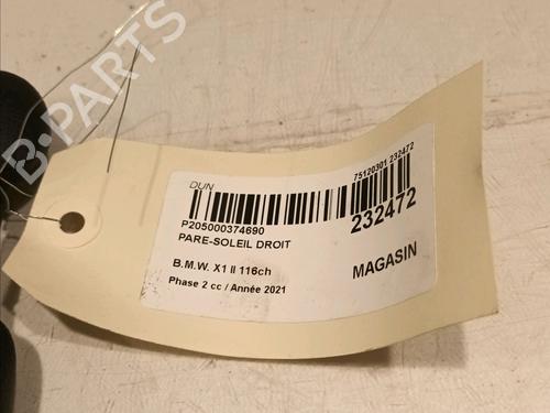 Right sun visor BMW X1 (F48) sDrive 16 d | BP16647984I2 
