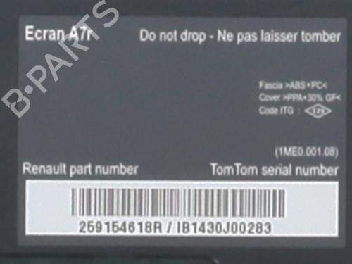 Display monitor RENAULT LATITUDE (L70_) 2.0 dCi 150 (L70H) | BP29965133C48