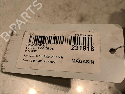 Gearbox mount KIA CEE'D Sportswagon (JD) 1.6 CRDi 110 | BP15983956M88 