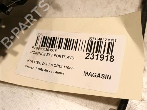 Front right exterior door handle KIA CEE'D Sportswagon (JD) 1.6 CRDi 110 | BP15983990C129 