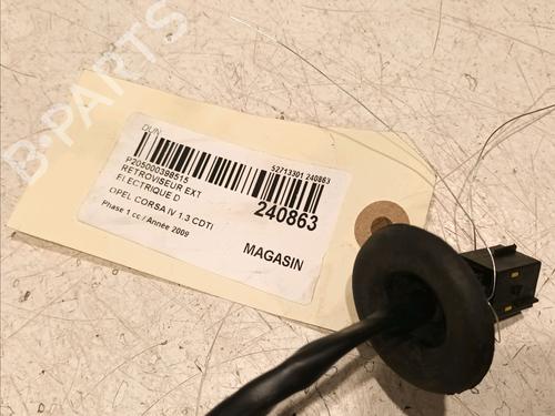 Right mirror OPEL CORSA D (S07)  | BP18481418C27 