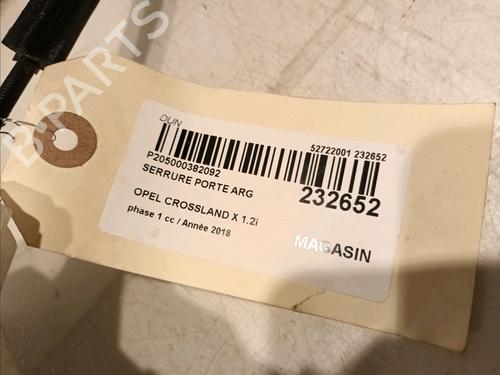 Rear left lock OPEL CROSSLAND X / CROSSLAND (P17, P2QO) 1.2 (75) | BP17134050C100 