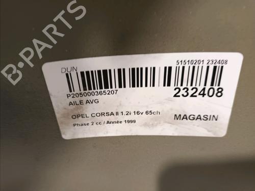 Left front fenders OPEL CORSA B (S93) 1.2 i 16V (F08, F68, M68) | BP16091799C41 