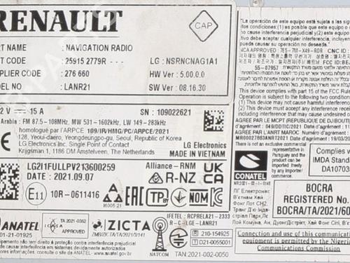 Radio RENAULT SCENIC E-TECH PHASE I EV87 | BP33282828E6  - Image 6
