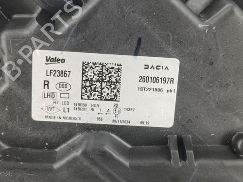 Right headlight DACIA SANDERO III 1.0 TCe 90 | BP31847925C29 