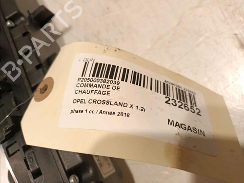 Climate control OPEL CROSSLAND X / CROSSLAND (P17, P2QO) 1.2 (75) | BP17133937I5 