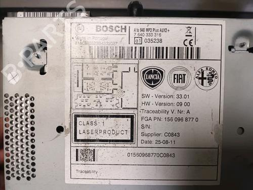 Radio ALFA ROMEO GIULIETTA (940_) 1.4 TB (940FXA1A, 940FXT1A) | BP12822445E6 