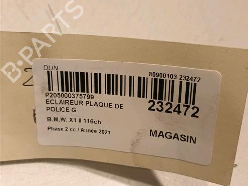 Licence plate light BMW X1 (F48) sDrive 16 d | BP16647998I40 