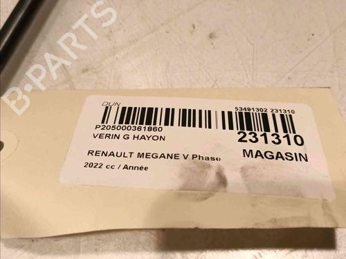 Tailgate lift support RENAULT MEGANE E-TECH SUV EV60 (BNJ1) | BP20604729C138 