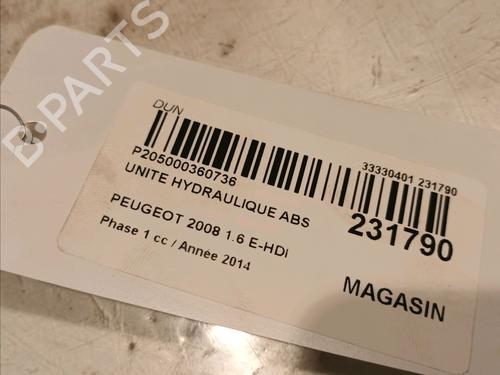 ABS pump PEUGEOT 2008 I (CU_) 1.6 HDi | BP15722416M43 