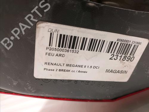 Right taillight RENAULT MEGANE II Estate (KM0/1_) 1.5 dCi (KM1F) | BP15903023C35 