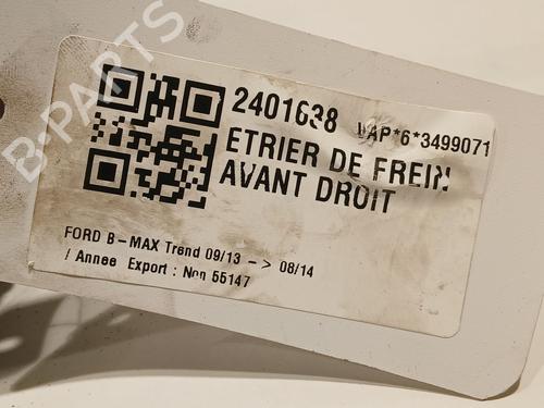 Right front brake caliper FORD B-MAX (JK) 1.0 EcoBoost | BP20609132M104 - Image 5