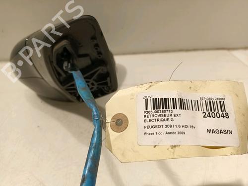 Left mirror PEUGEOT 308 I (4A_, 4C_) 1.6 HDi | BP17085571C26 