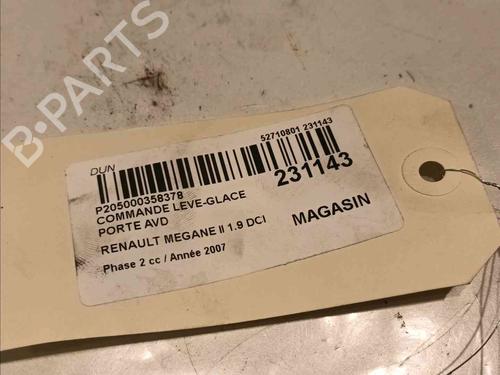 Right front window switch RENAULT MEGANE II (BM0/1_, CM0/1_) 1.9 dCi | BP20604632I26 