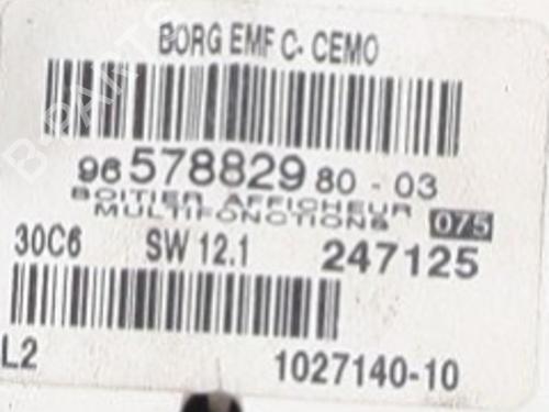 Display monitor PEUGEOT 307 SW (3H) 2.0 HDi 135 | BP32227093C48