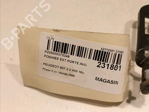 Front left exterior door handle PEUGEOT 607 (9D, 9U) 2.2 HDi | BP16647969C128 