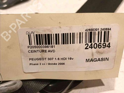Front right belt tensioner PEUGEOT 307 (3A/C) 1.6 HDi | BP20605897C88 