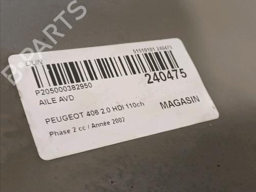 Right front fenders PEUGEOT 406 (8B) 2.0 HDI 110 | BP17452578C42 