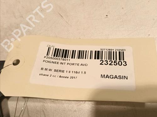 Front right interior door handle BMW 1 (F20) 116 d | BP16740432I14 