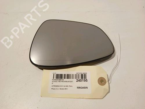 Used Left mirror glass CITROËN C3 II (SC_) 1.4 HDi 70 (SC8HZC, SC8HR0, SC8HP4) (68 hp) 17551715