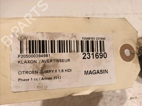 Horn CITROËN JUMPY II Van 1.6 HDi 90 8V | BP18123897E13 