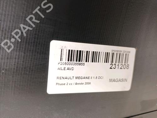 Right front fenders RENAULT MEGANE II (BM0/1_, CM0/1_) 1.5 dCi (BM1F, CM1F) | BP15199600C42 
