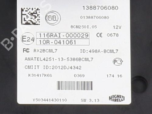 Fuse box PEUGEOT BOXER Van 2.2 HDi 150 | BP31939257E1