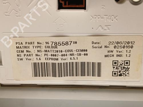 Instrument cluster PEUGEOT 208 I (CA_, CC_) 1.6 VTi | BP20608614C47 