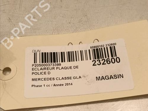 Licence plate light MERCEDES-BENZ GLA-CLASS (X156) GLA 220 CDI 4-matic (156.905) | BP16520847I40 