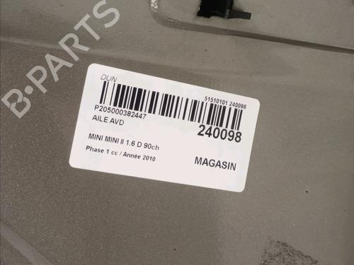 Right front fenders MINI MINI (R56) One D | BP17175196C42 