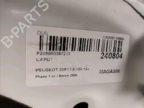 Hood PEUGEOT 308 I (4A_, 4C_) 1.6 HDi | BP18204197C1 