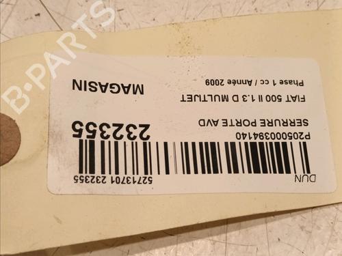 Front right lock FIAT 500 (312_) 1.3 D Multijet (312AXB1A) | BP18058168C97 