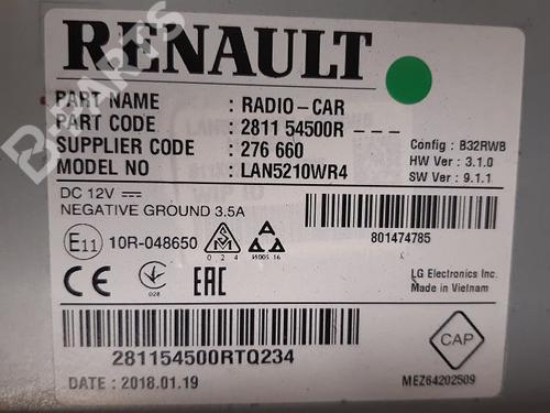 Radio RENAULT CLIO IV (BH_) 1.5 dCi 90 | BP9334731E6 