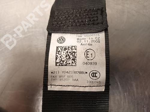 Rear left belt tensioner VW SCIROCCO III (137, 138) 2.0 TDI | BP9337152C89 