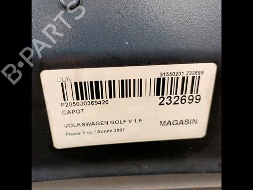 Hood VW GOLF V (1K1) 1.9 TDI | BP16276900C1 