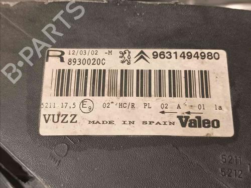 Right headlight CITROËN XSARA PICASSO (N68) 2.0 HDi | BP20603969C29 