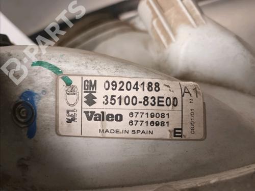 Right headlight OPEL AGILA (A) (H00) 1.0 12V (F68) | BP11170327C29 
