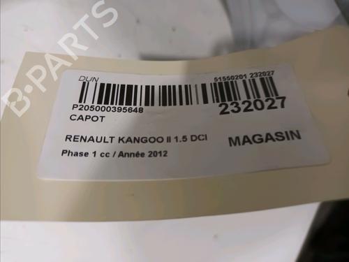 Hood RENAULT KANGOO Express (FW0/1_) 1.5 dCi 90 (FW0G, FW05, FW08, FW11) | BP18103981C1 