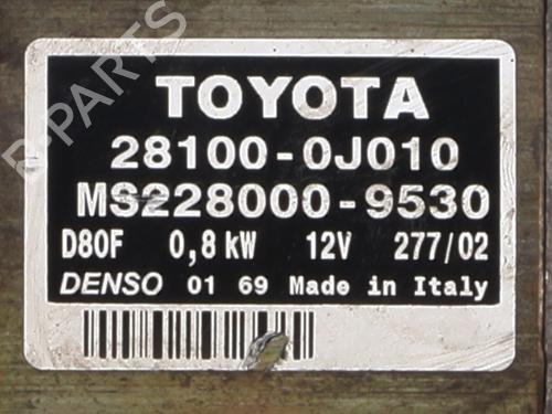 Startmotor TOYOTA YARIS (_P1_) 1.0 (SCP10_, SCP10R) | BP29763390M8 