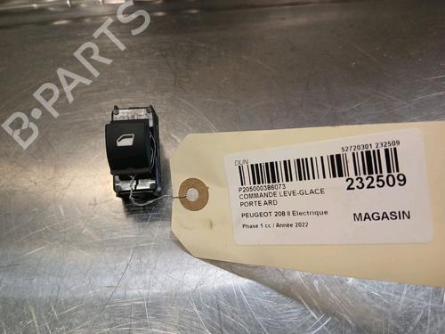 Right rear window switch PEUGEOT 208 II (UB_, UP_, UW_, UJ_) e-208 (136 hp) 98044803ZD