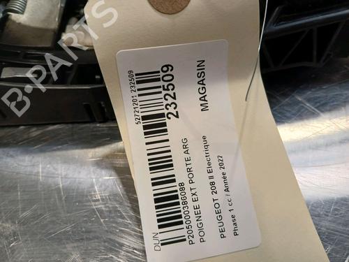 Rear left exterior door handle PEUGEOT 208 II (UB_, UP_, UW_, UJ_) e-208 | BP17514263C130 