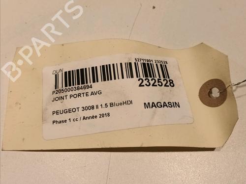 Rubber door seal PEUGEOT 3008 II SUV (MC_, MR_, MJ_, M4_) 1.5 BlueHDi 130 | BP17381915C142 