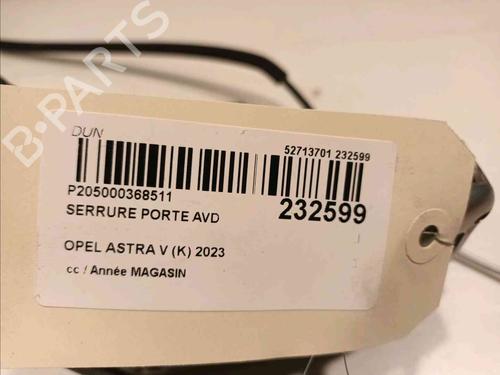 Front right lock OPEL ASTRA K (B16) 1.6 CDTi (68) | BP20604966C97 
