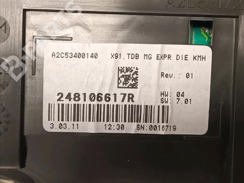 Instrument cluster RENAULT LAGUNA III (BT0/1) 2.0 dCi (BT0M, BT0N, BT0S, BT19, BT1F) | BP10296401C47 