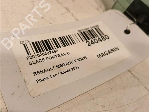 Front right door window RENAULT MEGANE E-TECH SUV EV60 (BNJ1) | BP18415018C19 