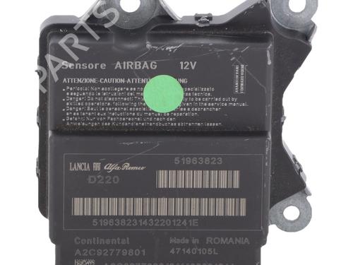 Used ECU airbags ECU airbags FIAT PUNTO (199_) 1.4 Natural Power (78 hp) 39757049 39757049