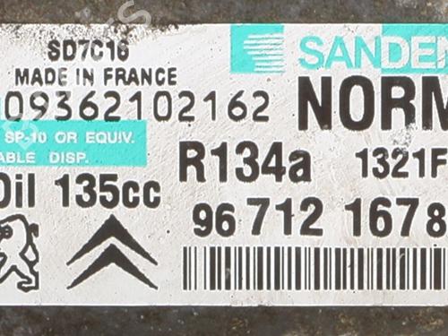 AC compressor PEUGEOT 3008 I MPV (0U_) 1.6 HDi | BP31124673M34 