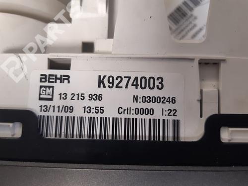 Climate control OPEL MERIVA A MPV (X03) 1.4 16V Twinport LPG (E75) | BP9334225I5 