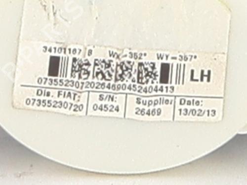 Front left seatbelt FIAT 500 (312_) 1.2 (312AXA1A) | BP36855629I26  - Image 5
