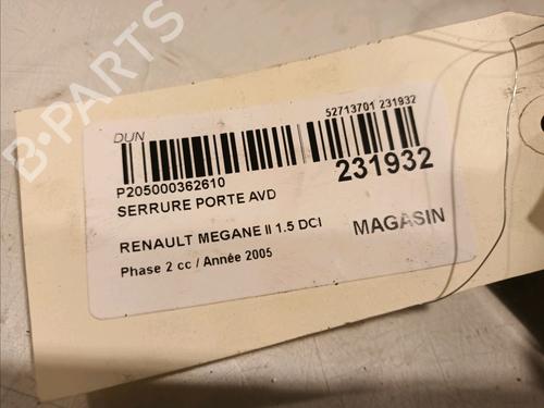 Front right lock RENAULT MEGANE II (BM0/1_, CM0/1_) 1.5 dCi (BM1F, CM1F) | BP15953027C97 